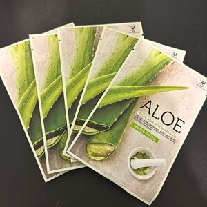 Miracle 21 Aloe Facial Mask 5pk – Hydrating Whole Aloe Sheet Mask